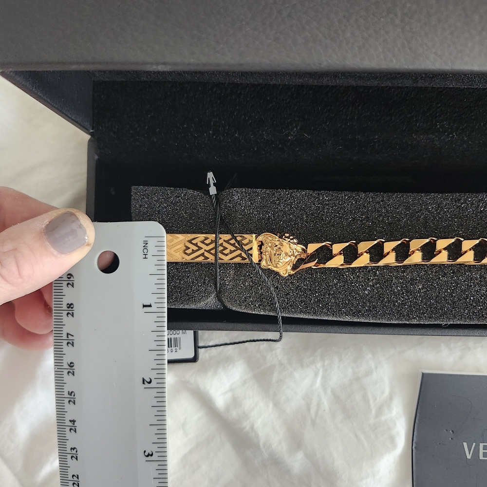 Versace Gold-Tone Chain Bracelet - Picture 7 of 12